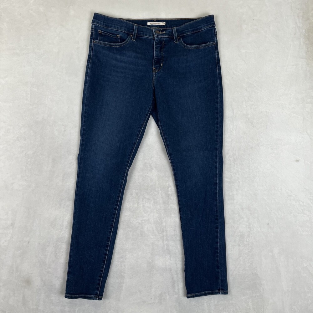 Levi's 311 Shaping Skinny Mid-Rise Jeans Women's 31x30 Blue Dark Wash Stretch